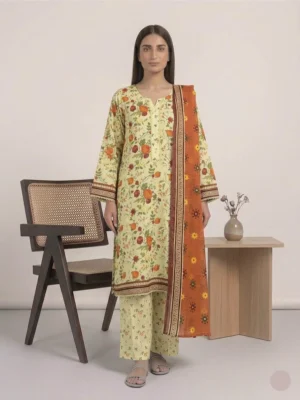 3 Piece Lawn Suit